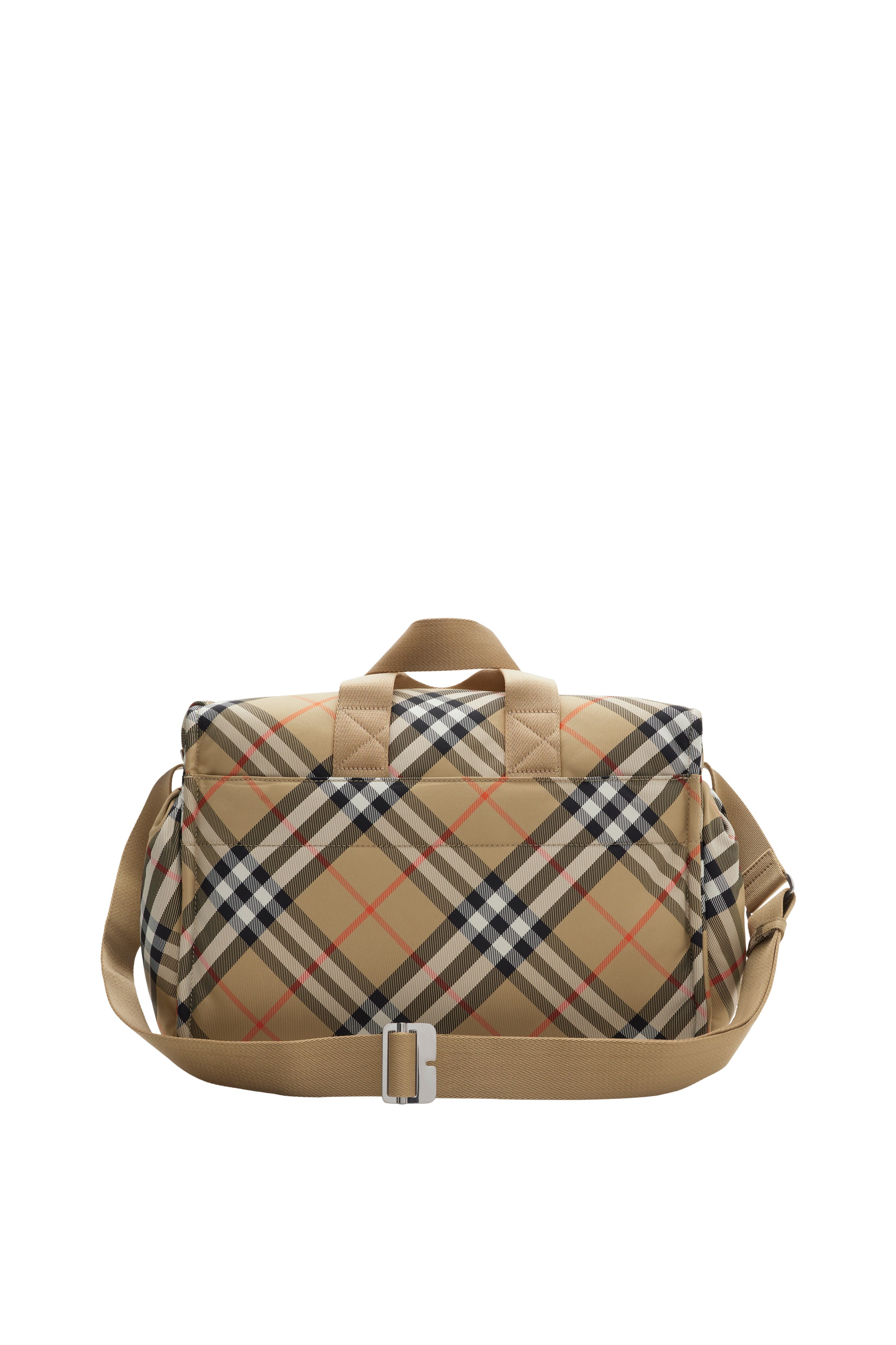 Burberry Check Baby Changing Bag, Alternate, color, Sand
