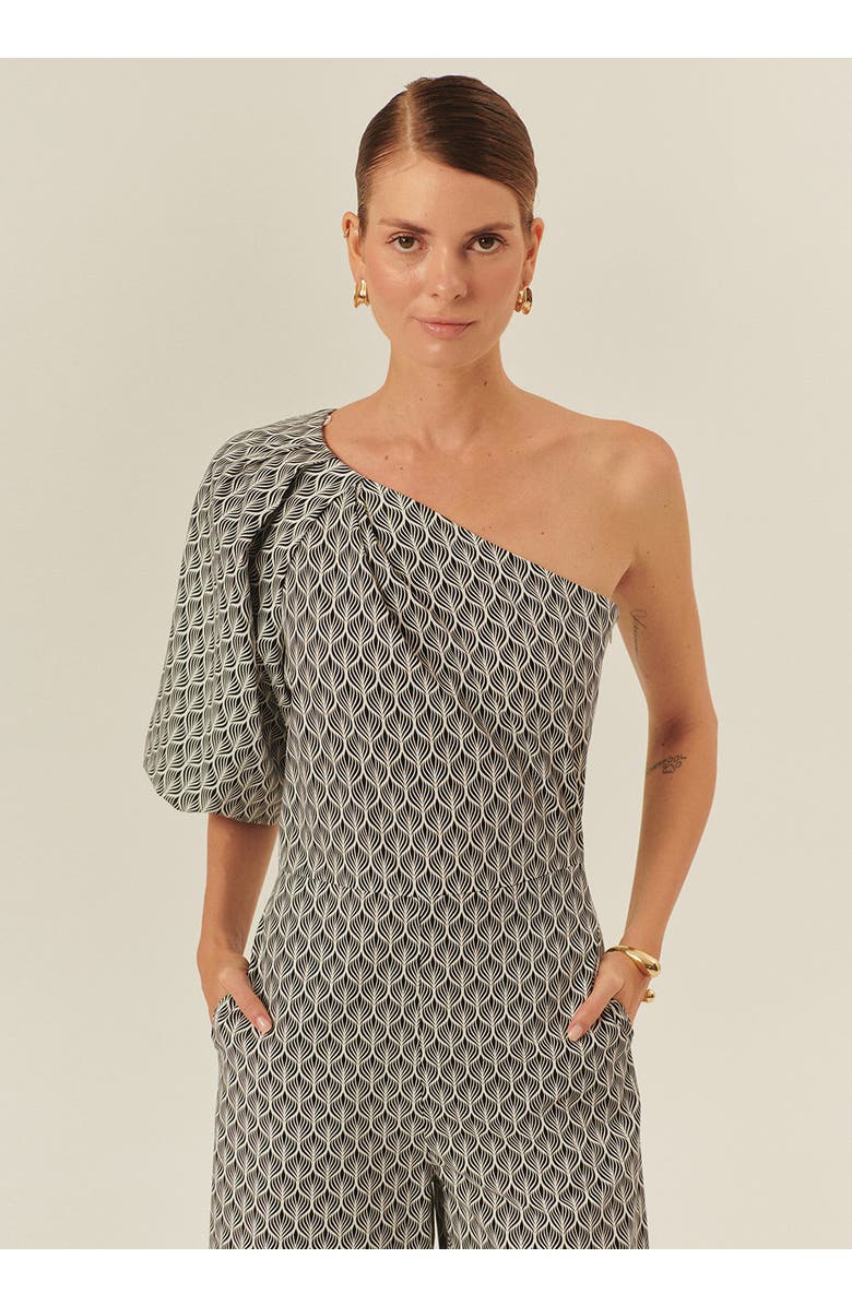 Exquise Anaya Jumpsuit, Alternate, color, Black-White