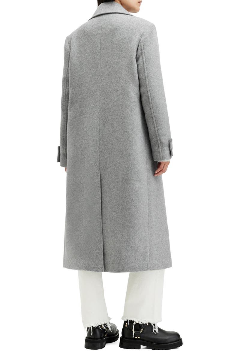AllSaints Mabel Double Breasted Coat, Alternate, color, Ultimate Grey