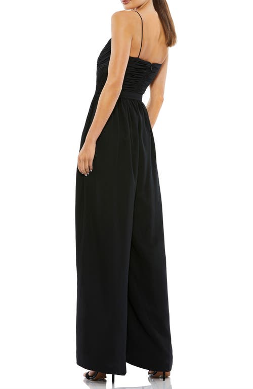 Mac Duggal Flowy Faux Wrap Jumpsuit