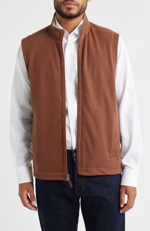 Icon Reversible Knit Cotton Blend Vest
