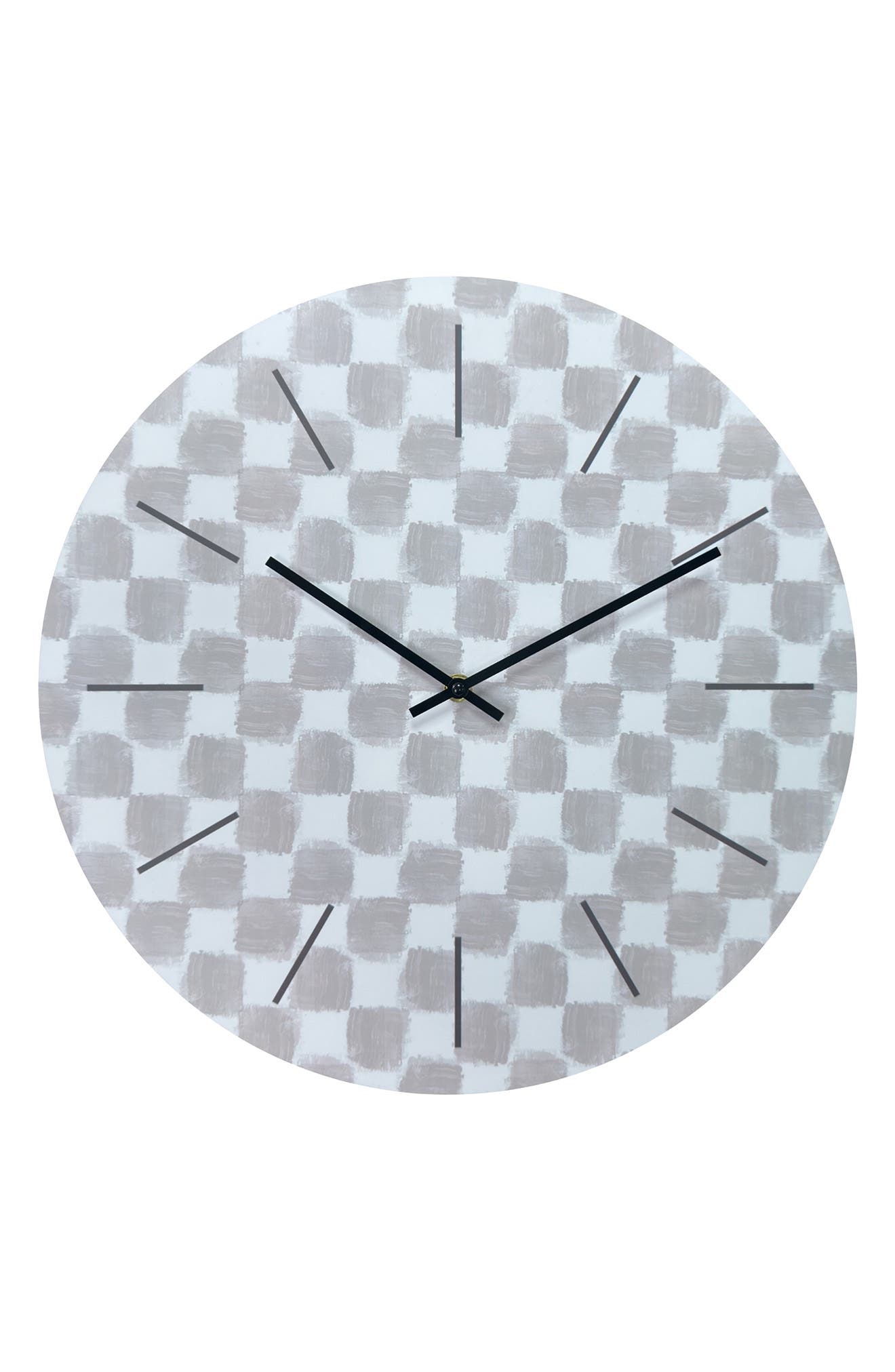 Westclox 15.5-Inch Silent Sweep Tonal Pattern Wall Clock
