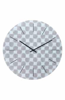 Westclox 15.5-Inch Silent Sweep Tonal Pattern Wall Clock