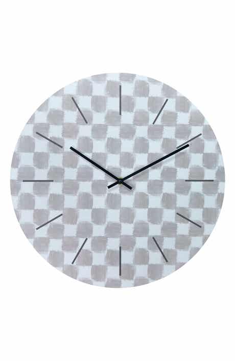 Westclox 15.5-Inch Silent Sweep Tonal Pattern Wall Clock
