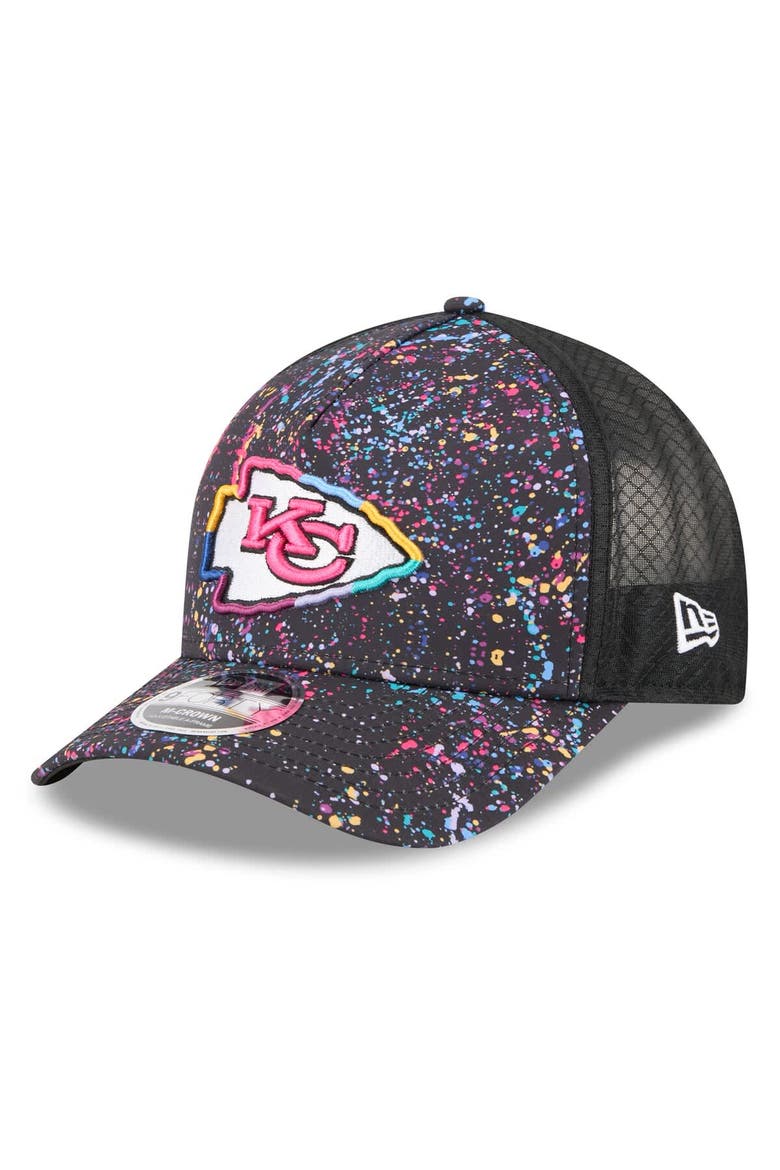 Men's New Era Black Kansas City Chiefs 2025 NFL Crucial Catch 9FORTY Adjustable Hat, Alternate, color, Black