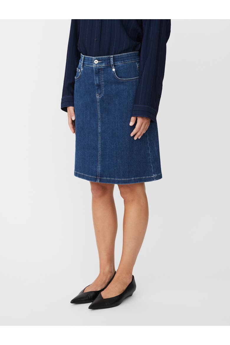 Denim Skirt, Main, color, Blue Denim