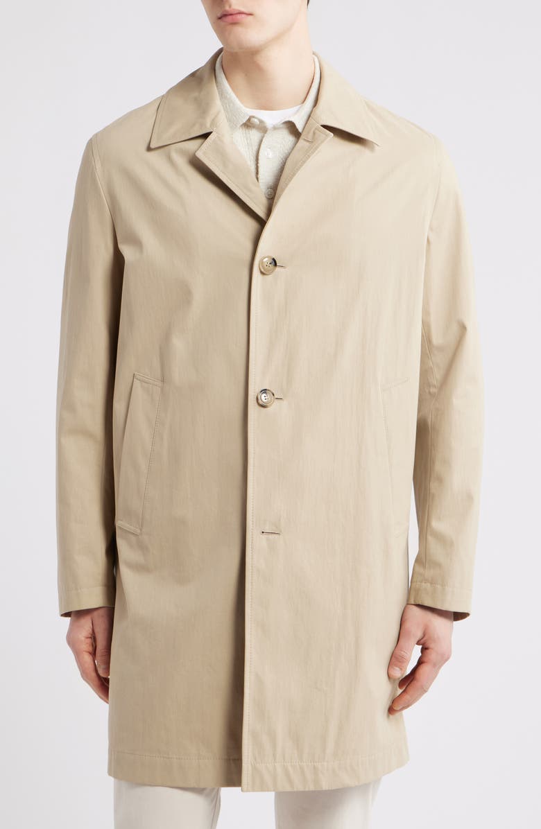 BOSS Clark Cotton Blend Coat, Alternate, color, Light Beige