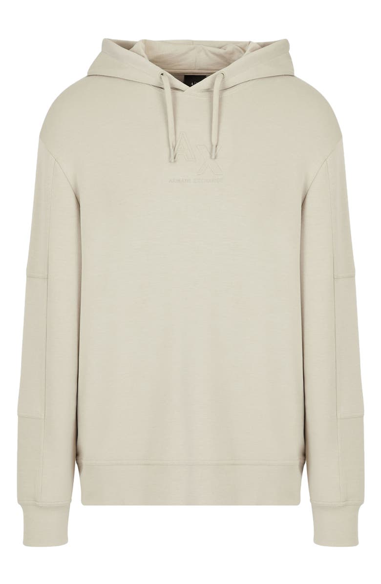 Armani Exchange Embossed Logo Fleece Hoodie, Alternate, color, 