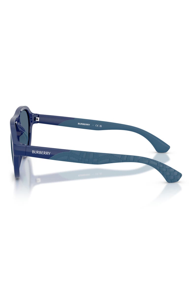 Kids' 51mm Pilot Sunglasses, Alternate, color, BLUE / DARK BLUE