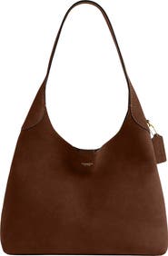 COACH Brooklyn 34 Suede Shoulder Bag