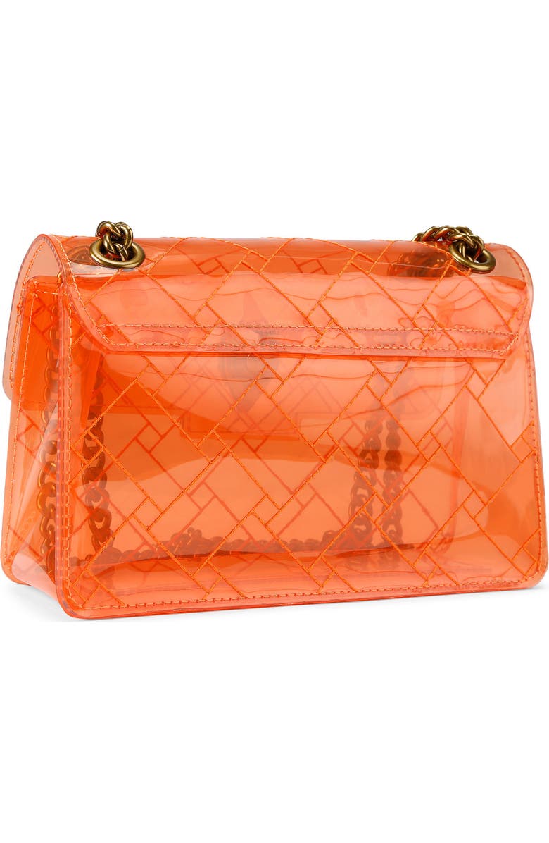Kurt Geiger London Mini Kensington Vinyl Crossbody Bag, Alternate, color, Orange