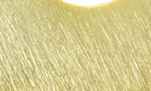 Panacea Brushed Open Oval Drop Earrings In Gold