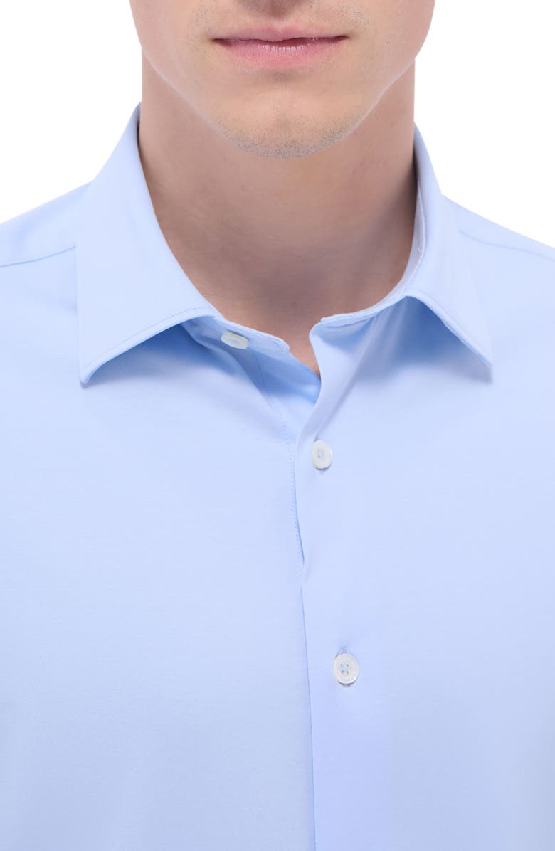 Bugatchi James OoohCotton<sup>®</sup> Button-Up Shirt, Alternate, color, Sky