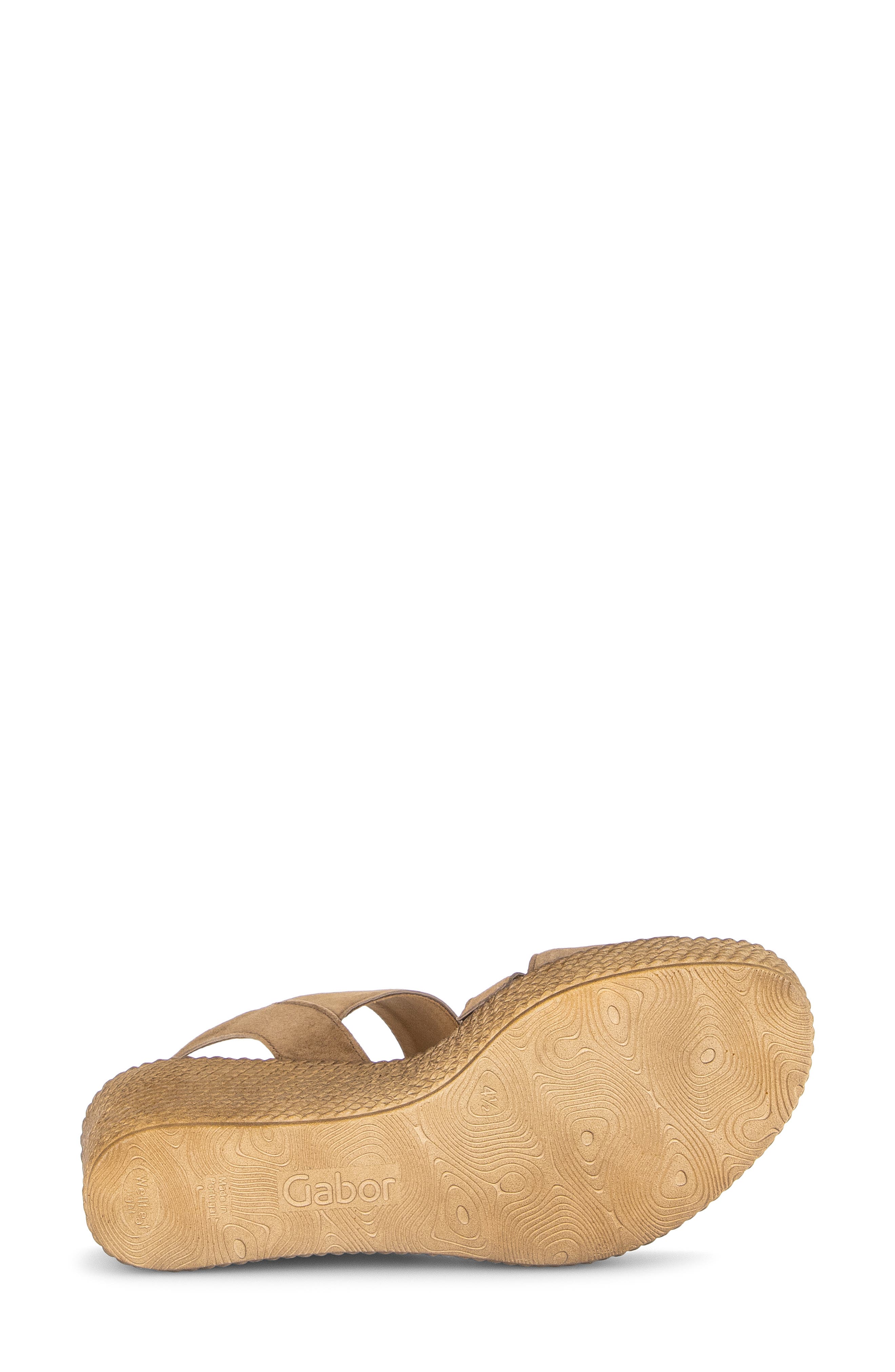 Gabor 84.771 Platform Wedge Sandal, Alternate, color, Peanut