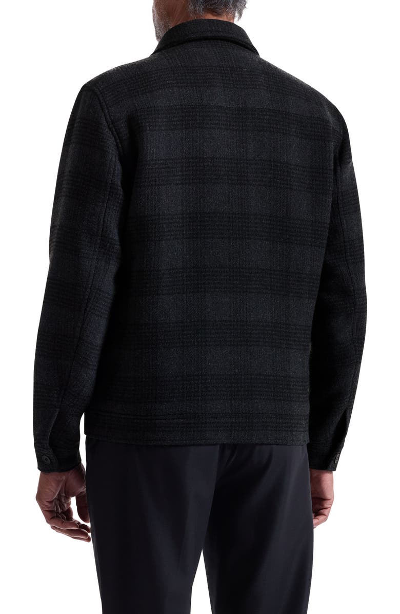 Bugatchi Glen Plaid Jacket, Alternate, color, Anthracite