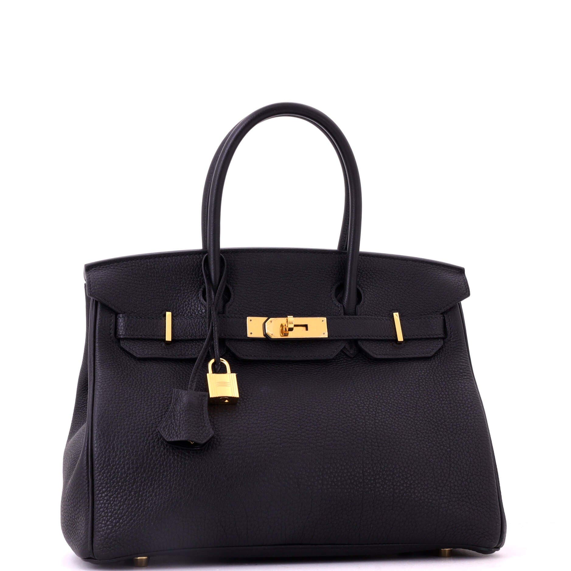 Birkin Handbag Black Togo with Gold Hardware 30, Alternate, color, Black