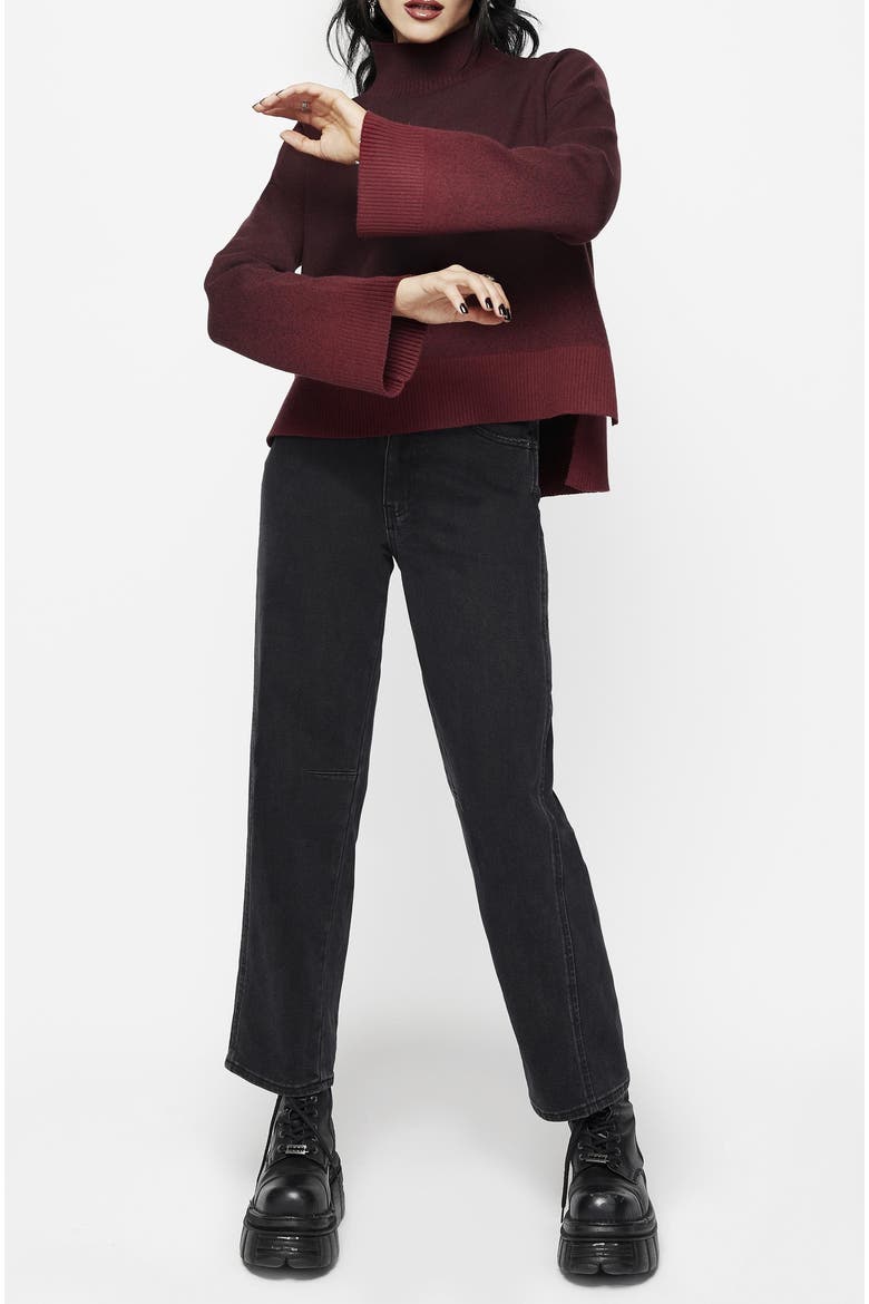 Nightjar Ombre Knit Sweater, Alternate, color, Red