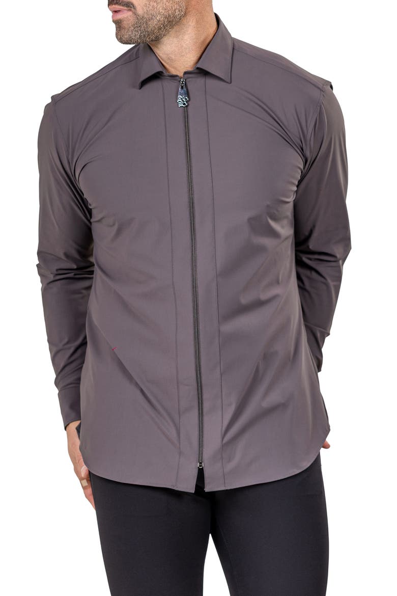 Zip Jacket, Alternate, color, BROWN