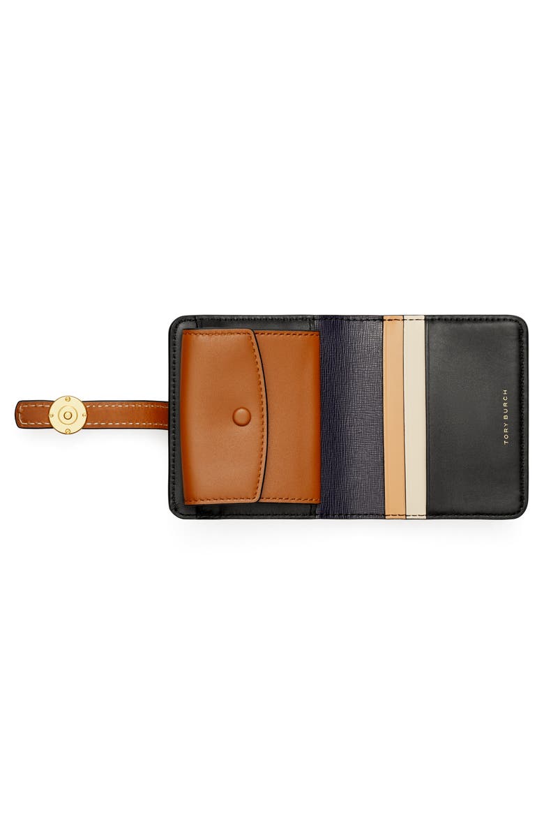 Tory Burch Mini Robinson Leather Wallet, Alternate, color,