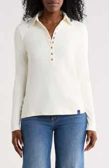 Long Sleeve Ribbed Polo