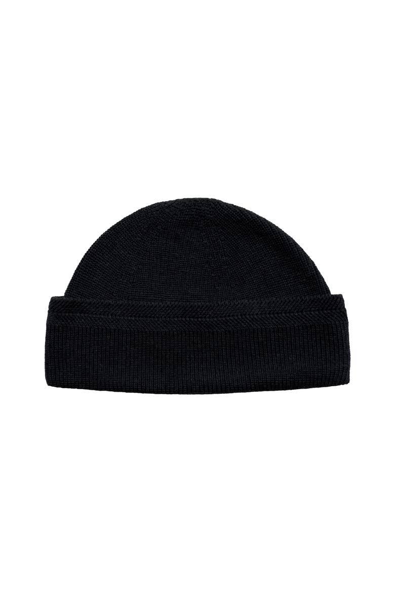 Fowie Fine Knit Beanie, Alternate, color, Black