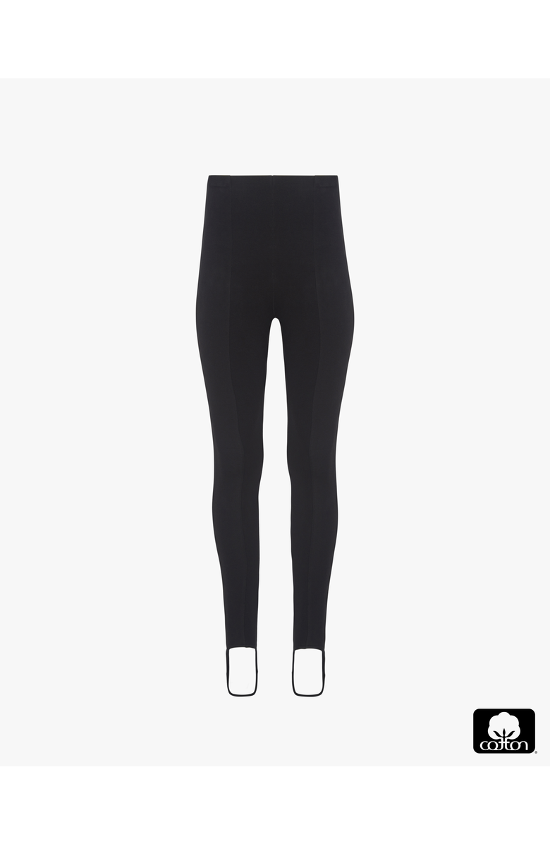 WeWoreWhat Cotton Stirrup Legging, Alternate, color, Black