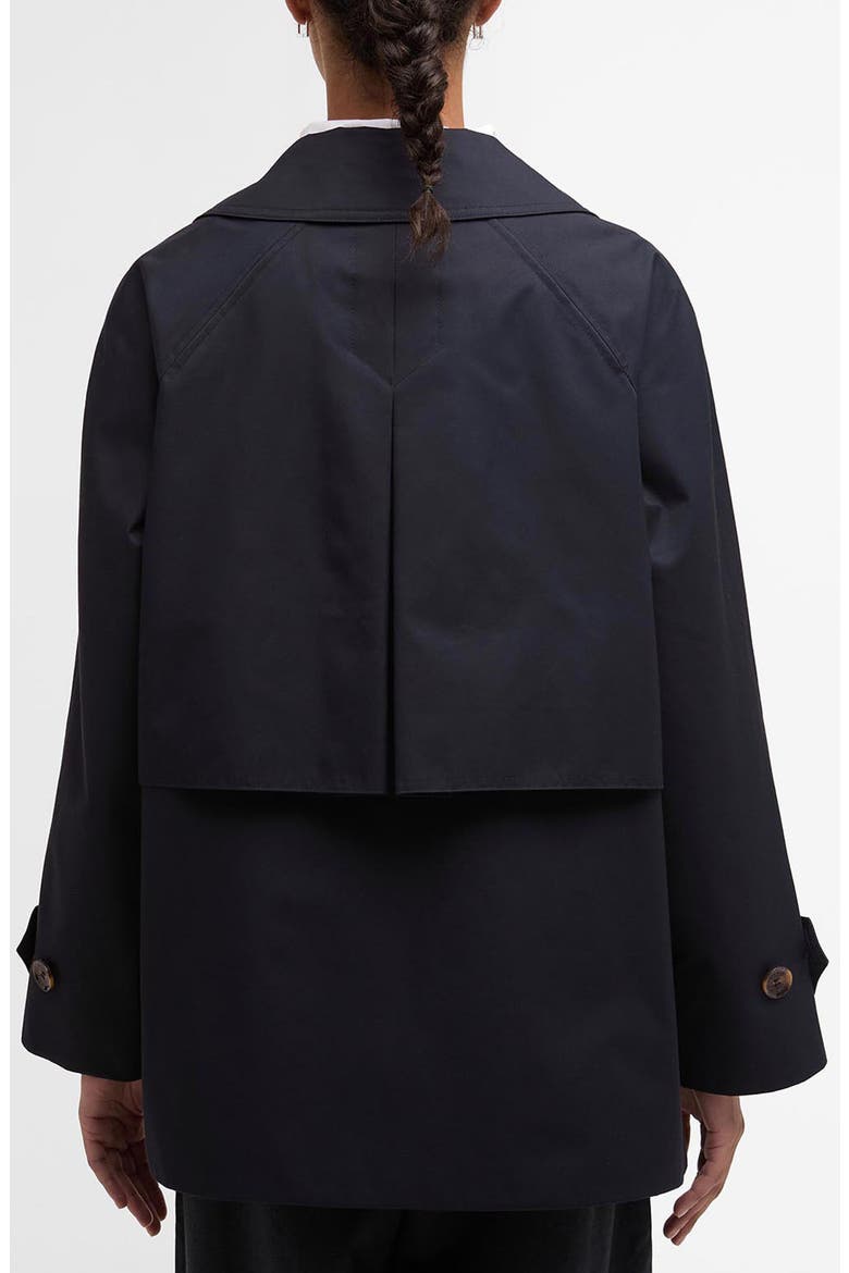 Maisy Showerproof Double Breasted Jacket, Alternate, color, DARK NAVY