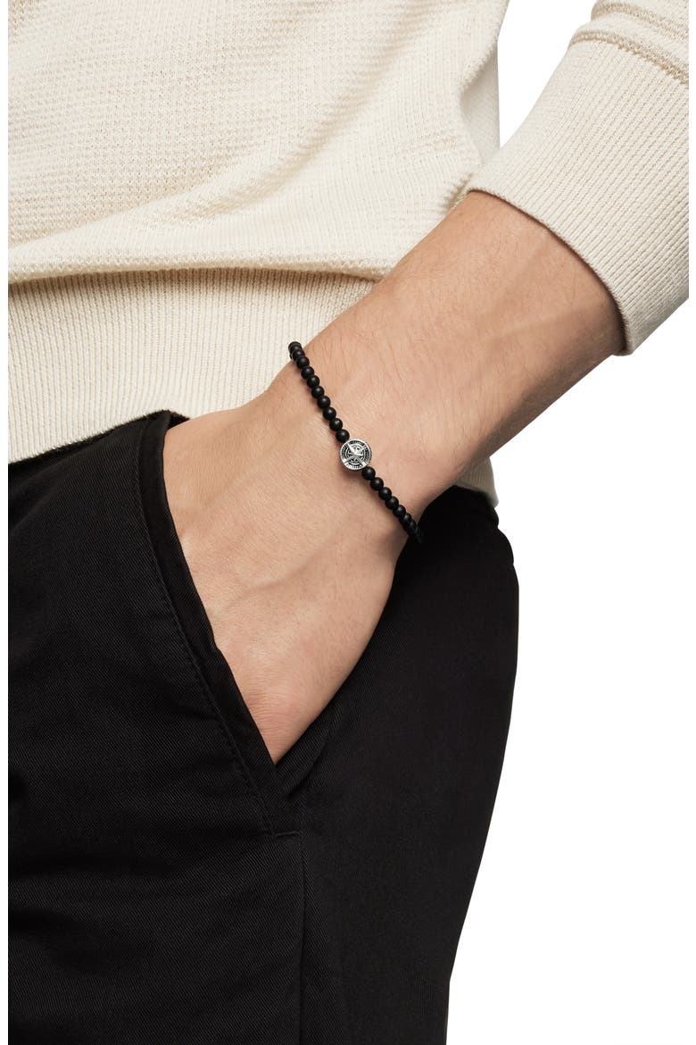 Spiritual Beads Compass Bracelet, Alternate, color, BLACK ONYX