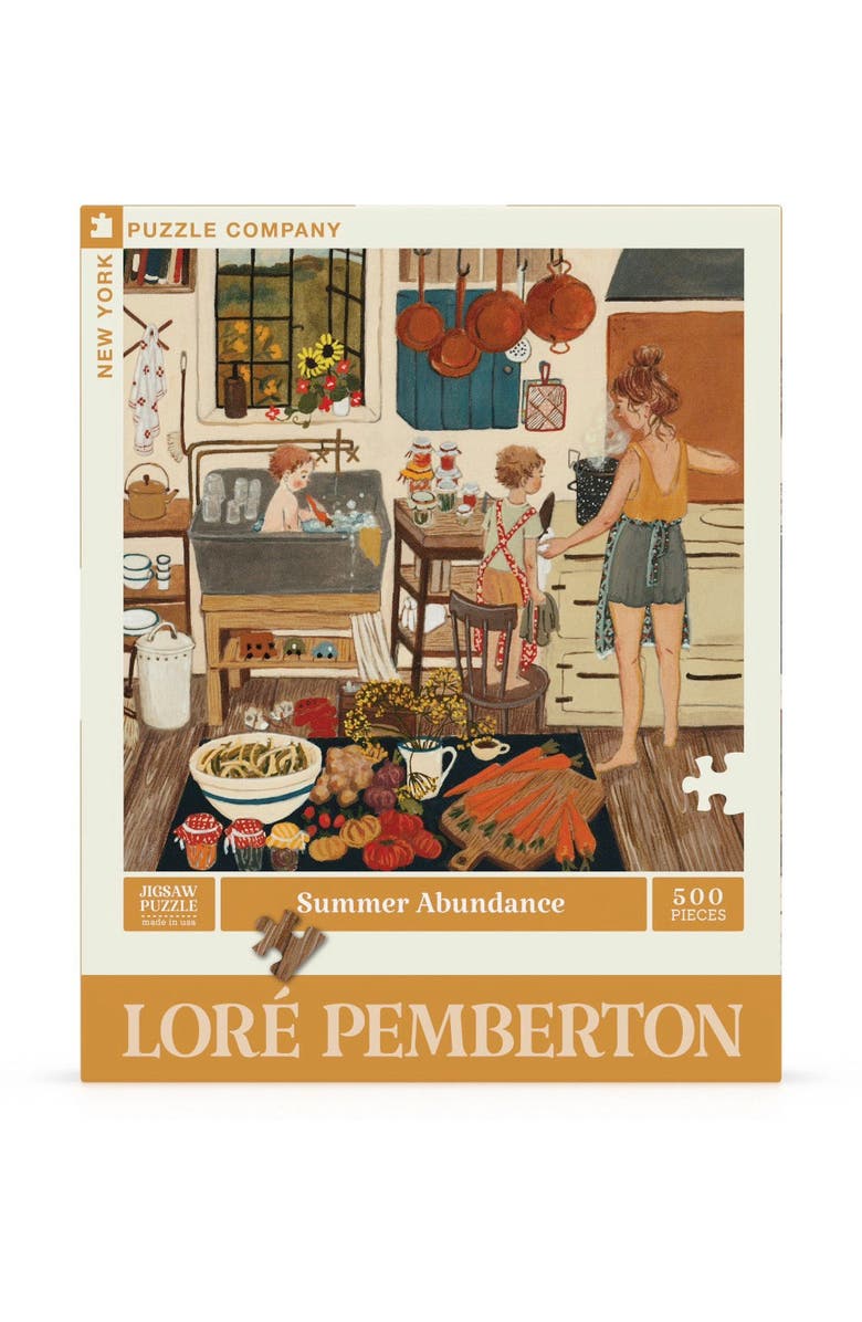 NEW YORK PUZZLE COMPANY Summer Abundance 500 Piece Puzzle, Main, color, 