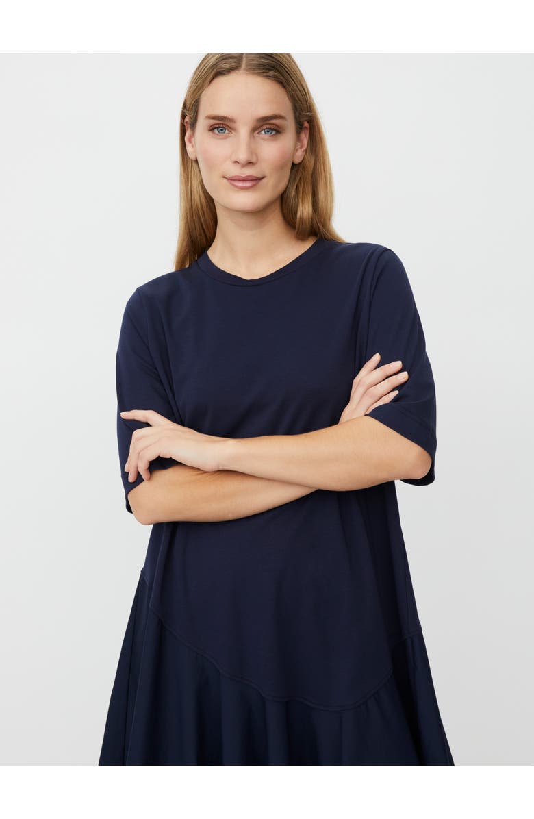 Masai Copenhagen MaNyloran Asymmetric Detail Dress, Alternate, color, Navy Blazer
