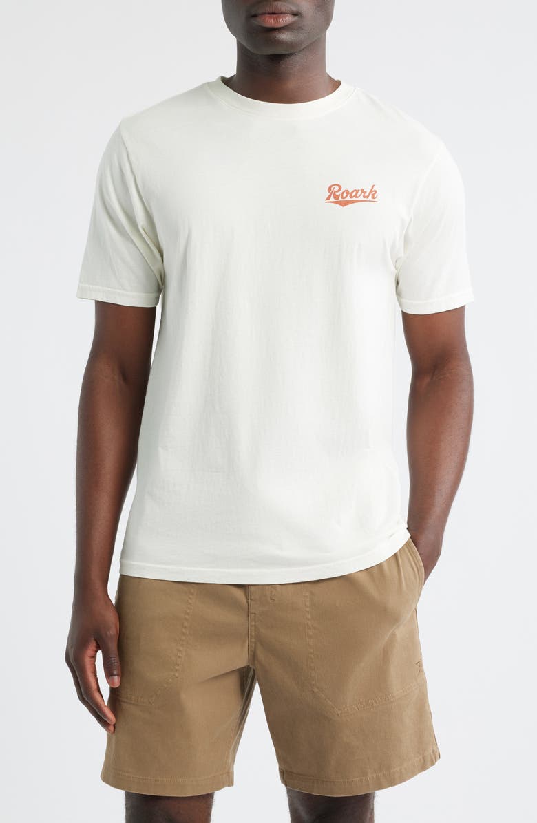 Roark Diamond Script Graphic T-Shirt, Main, color, Off White