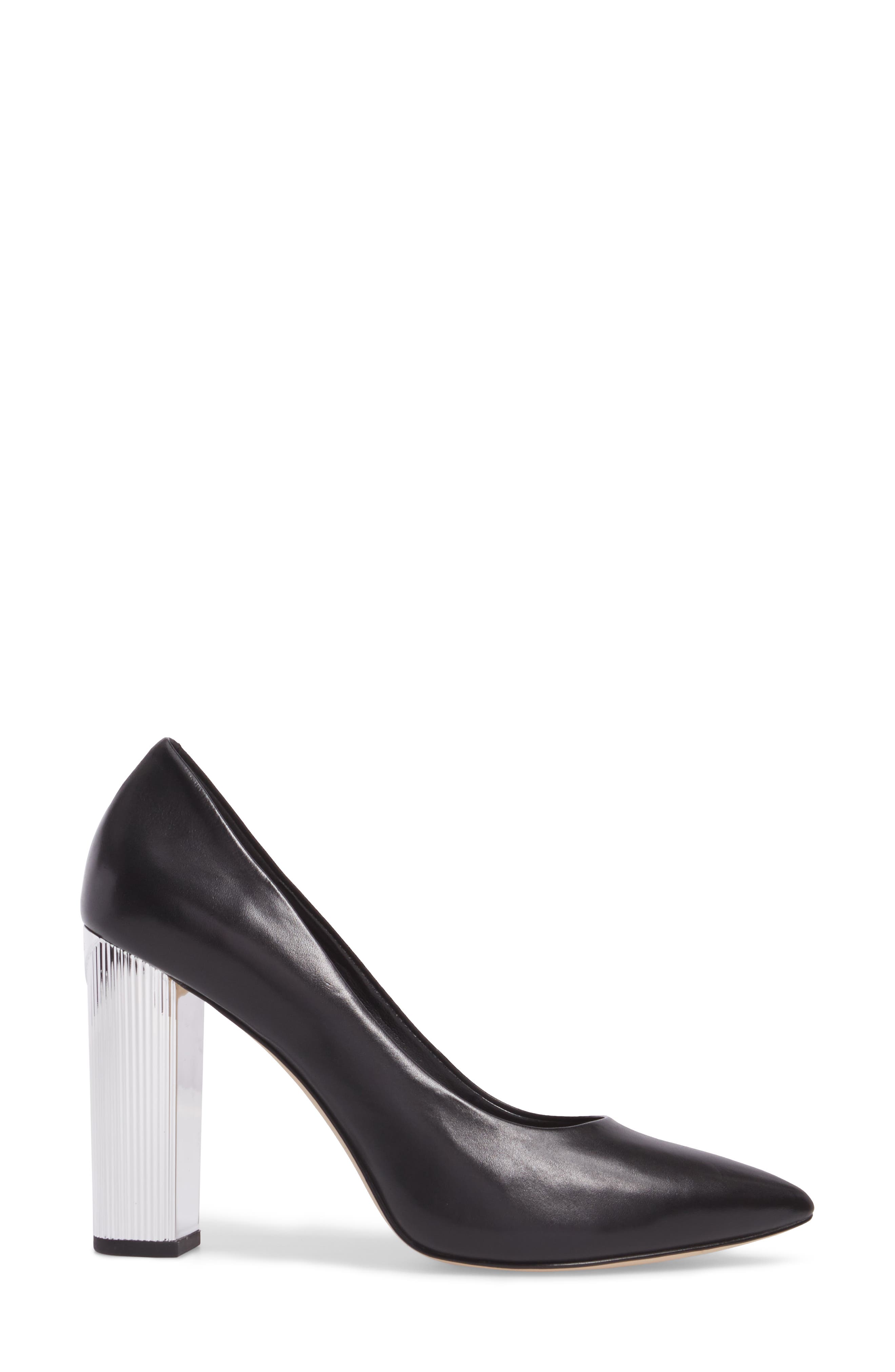 MICHAEL Michael Kors Paloma Metallic Heel Pump, Alternate, color, 