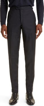 Thom Sweeney Tailored Wool Blend Tuxedo Trousers
