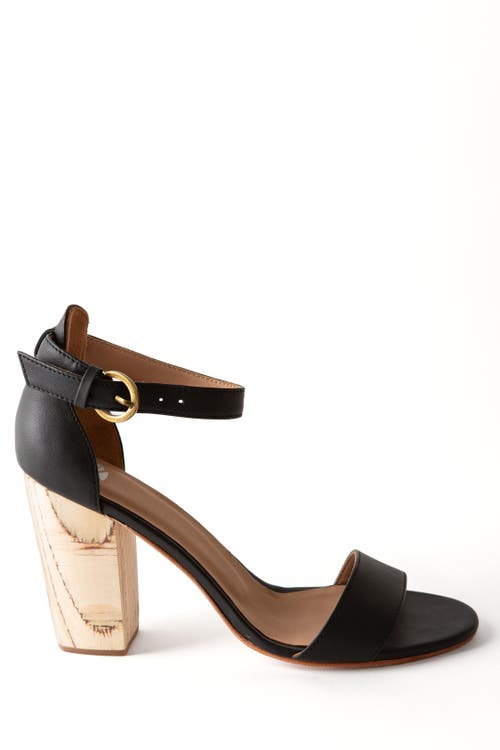 Fortress Frances Heeled Sandal In Black