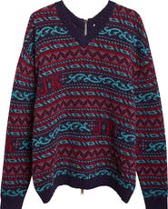 JULIE KEGELS Kair Fair Isle Wool Sweater