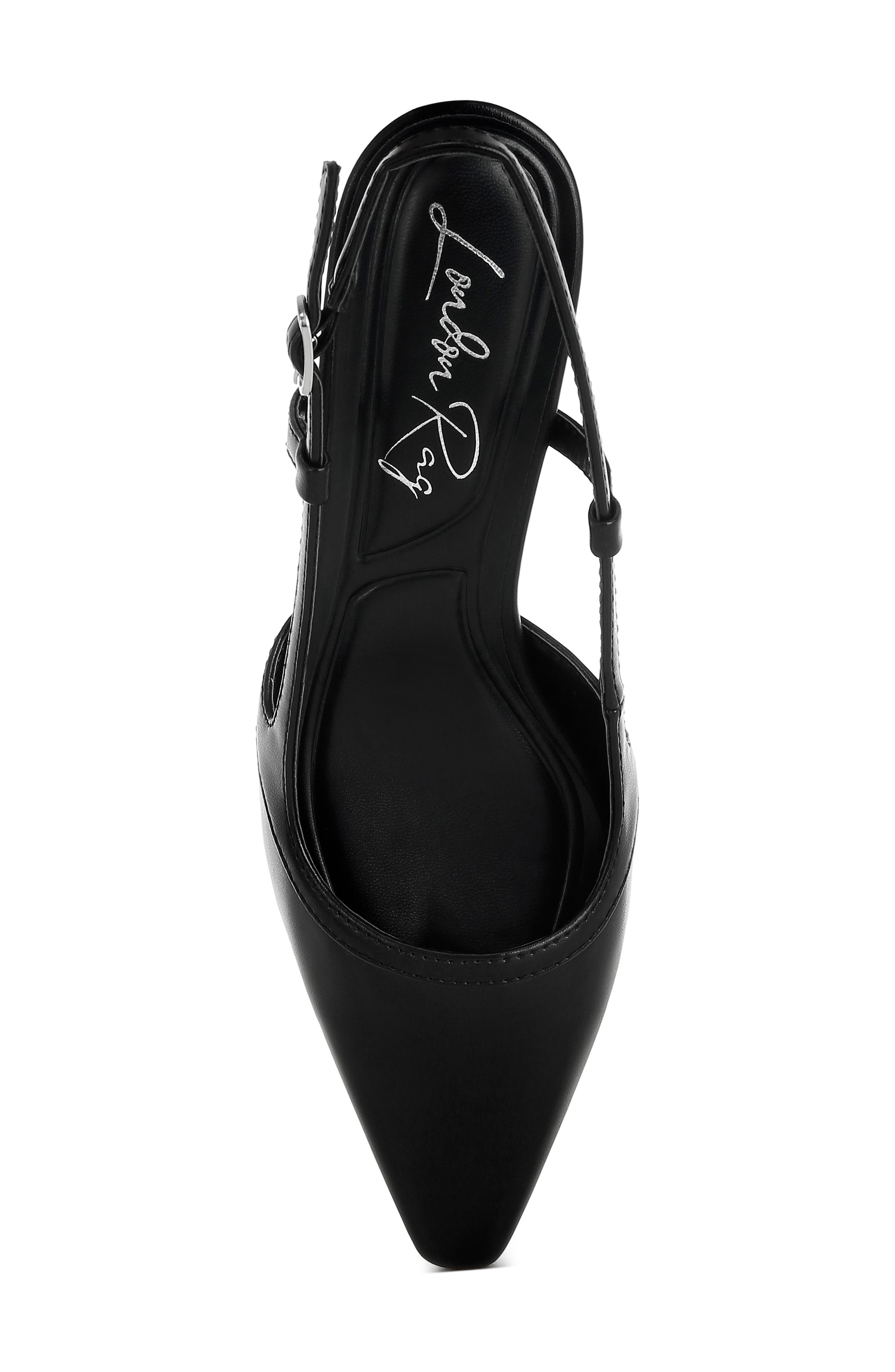 LONDON RAG Luxton Kitten Heel Slingback Pump, Alternate, color, Black