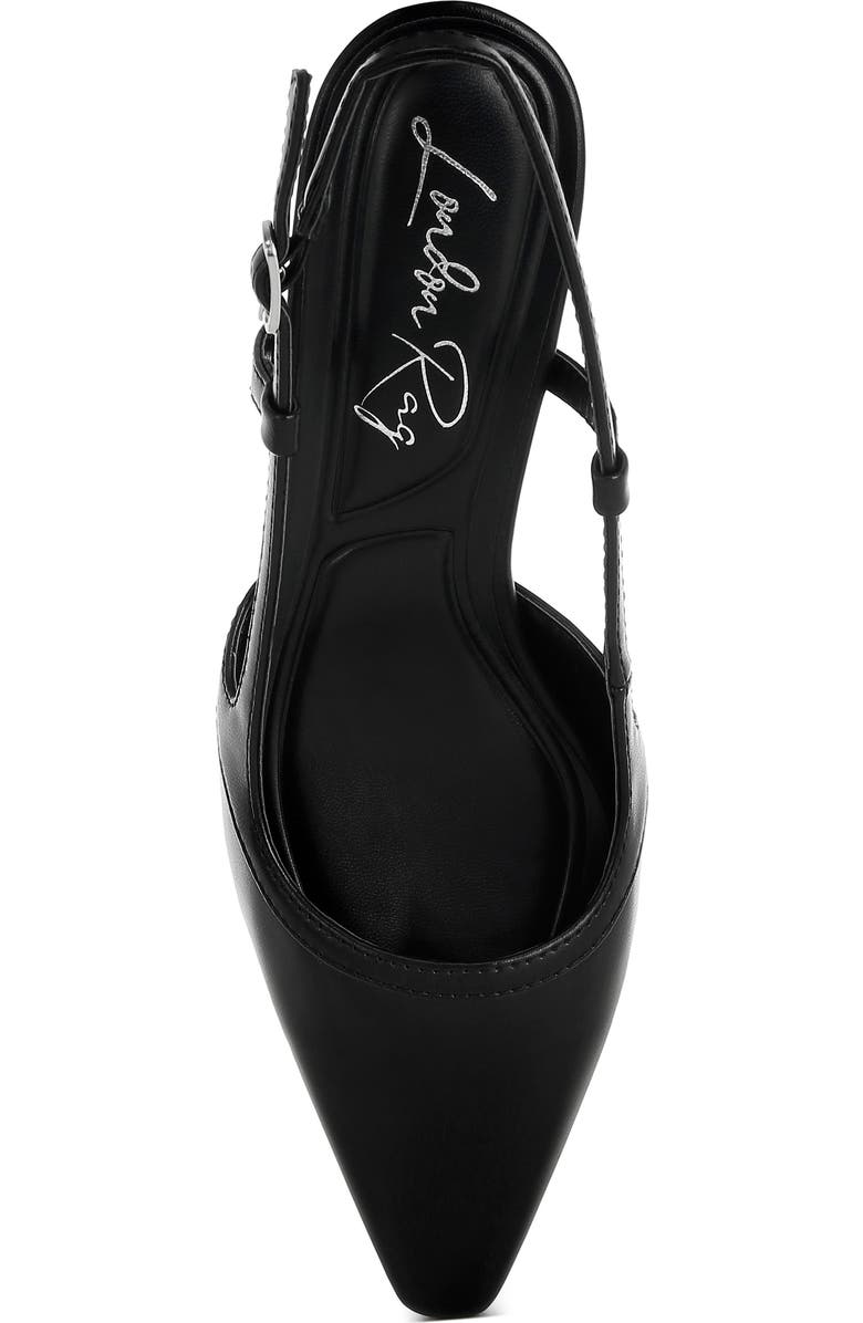 LONDON RAG Luxton Kitten Heel Slingback Pump, Alternate, color, Black