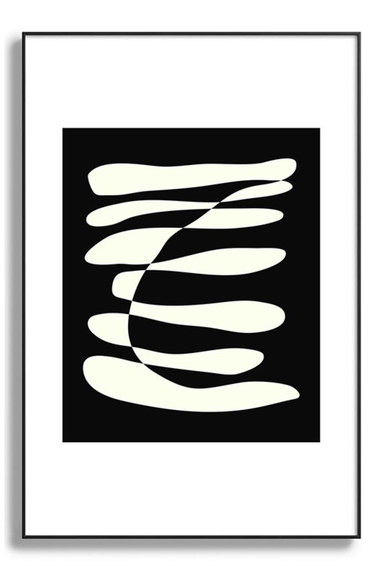 Abstract Compostion in Black Framed Art Print, Main, color, BLACK TONES