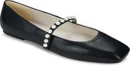 Yosi Samra Cara Faux Pearl Mary Jane Flat