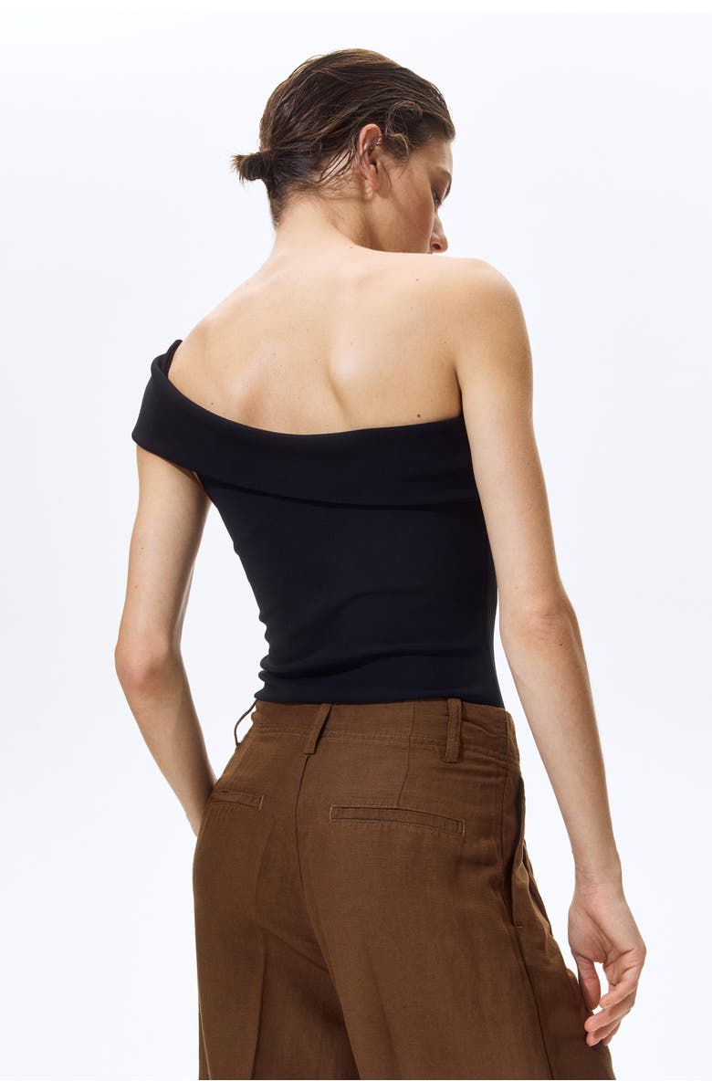 H&M Tapered Linen-blend Trousers, Alternate, color, 