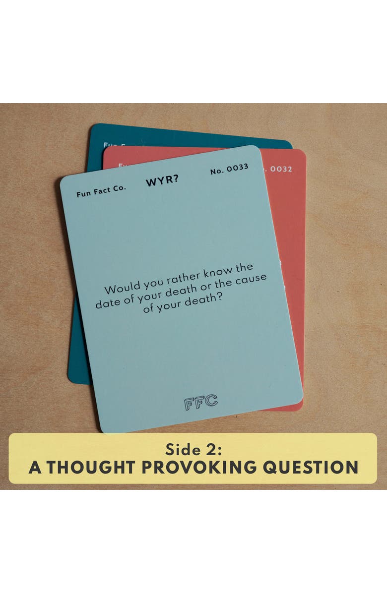 Fun Fact Co. Would You Rather (From History) Card Game, Alternate, color, Multicolor