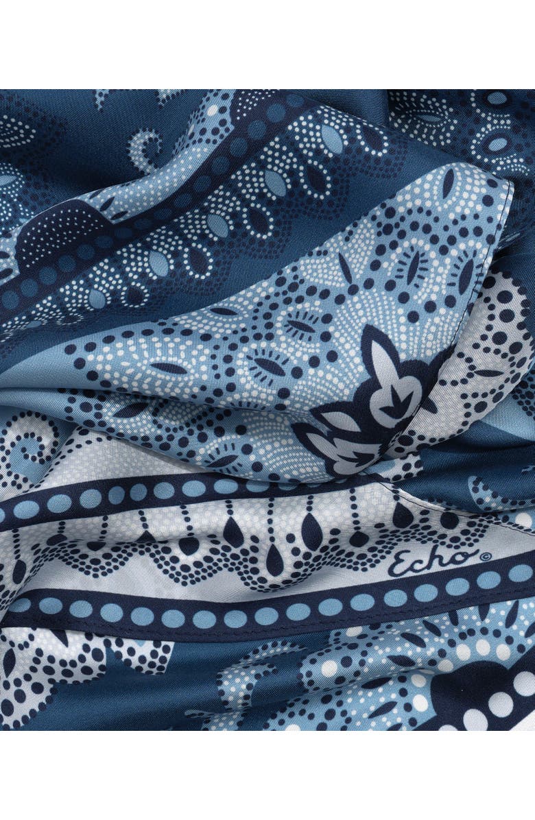 Echo Bandana Bias Scarf, Alternate, color, Indigo