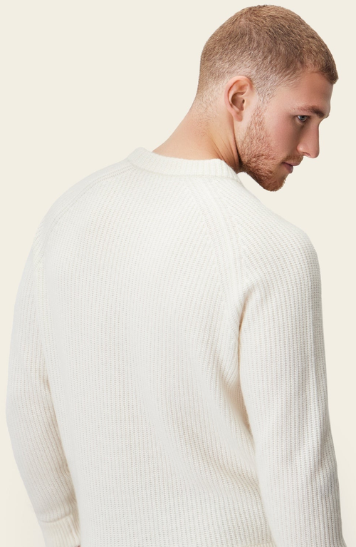 Italic Aidan Chunky Cashmere Crewneck Sweater In Ivory