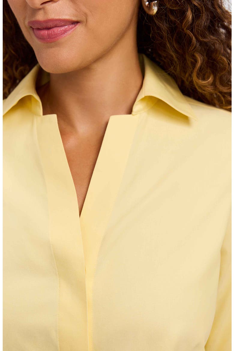 Taylor Fitted Non-Iron Shirt, Alternate, color, LEMON YELLOW