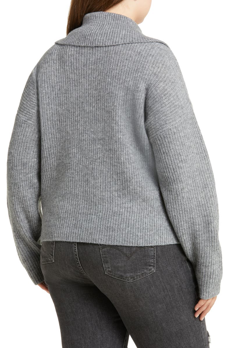 Treasure & Bond Collar Rib Sweater, Alternate, color,