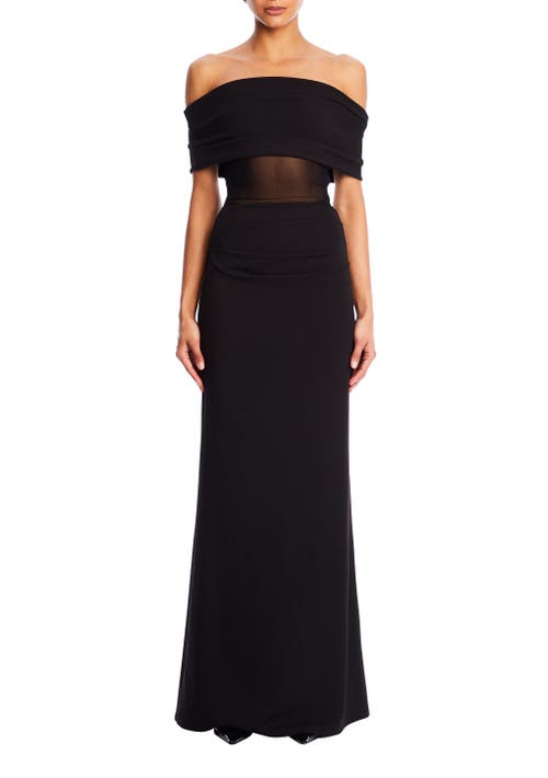 SER.O.YA Isabel Gown in Black 