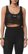 JLUXLABEL Island Nights Open Knit Crop Top