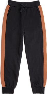 Sweet Wink Black and Orange Striped Jogger