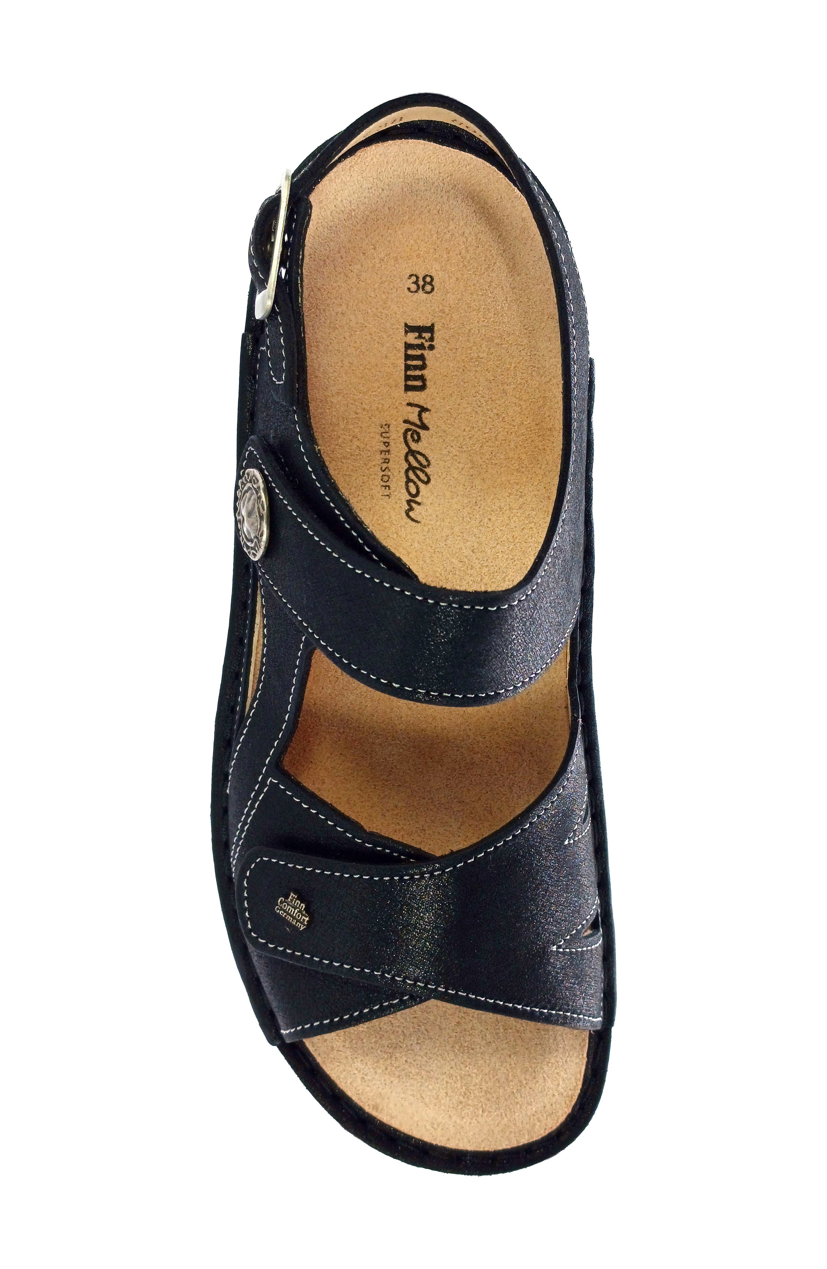 Finn Comfort Barbuda Ankle Strap Slide Sandal, Alternate, color, 