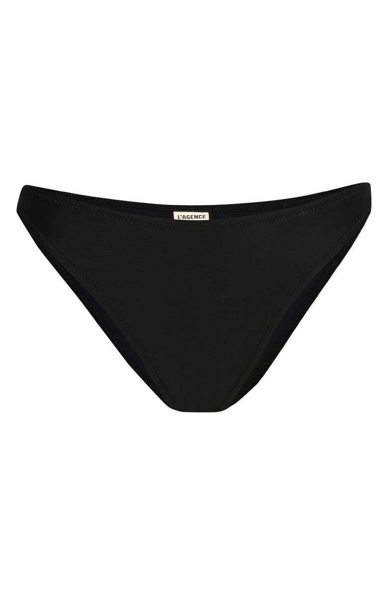 L'AGENCE Jean Bikini Bottoms, Alternate, color, Black